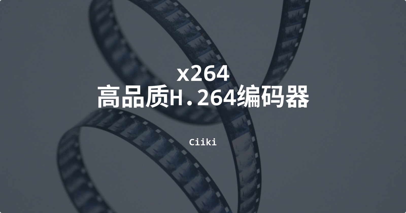 x264 - 高品质 H.264 编码器